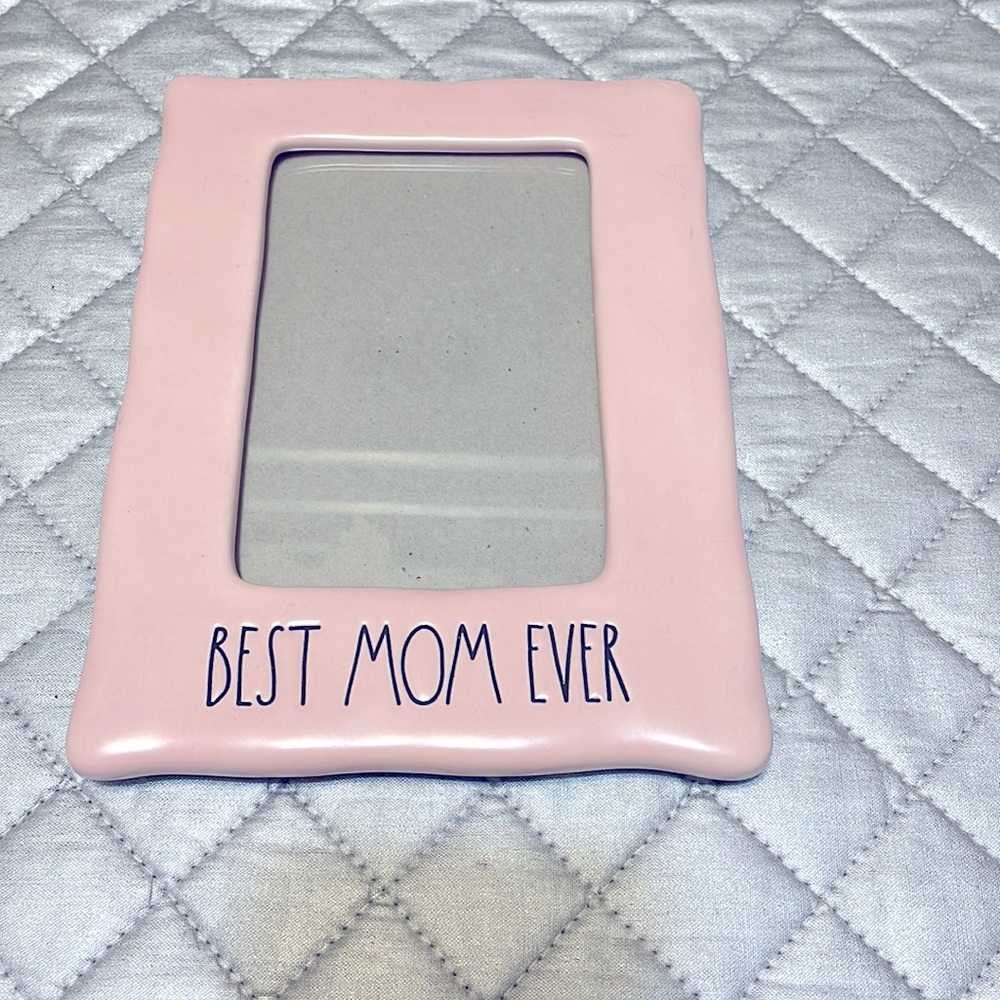 Rae Dunn Pink “Best Mom Ever” 4x6 Photo Frame